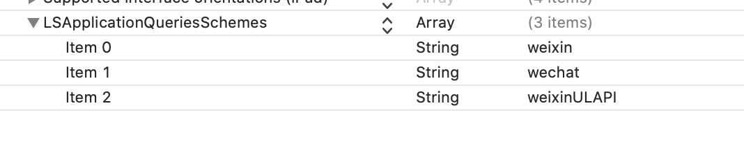 LSApplicationQueriesSchemes