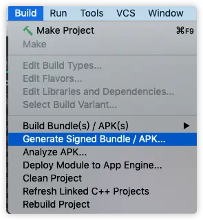 打开编译签名面板.