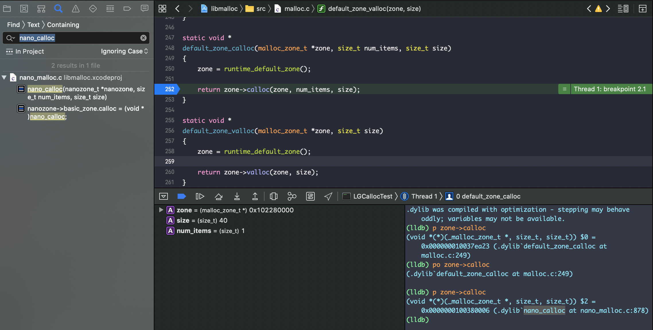 default_zone_calloc zone->calloc