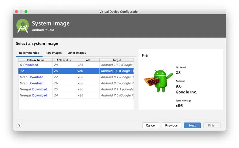 Android Studio 安装安卓虚拟机系统镜像