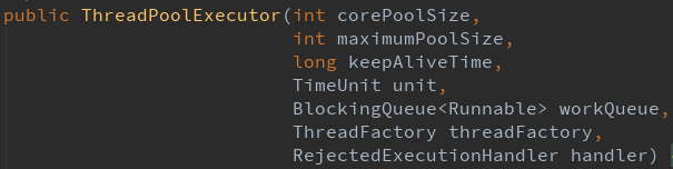线程池构造方法