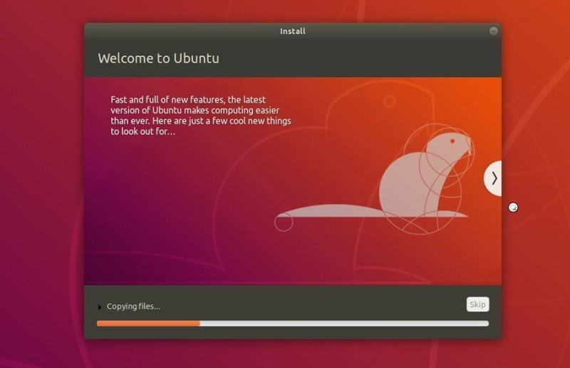 Ubuntu installation slideshow