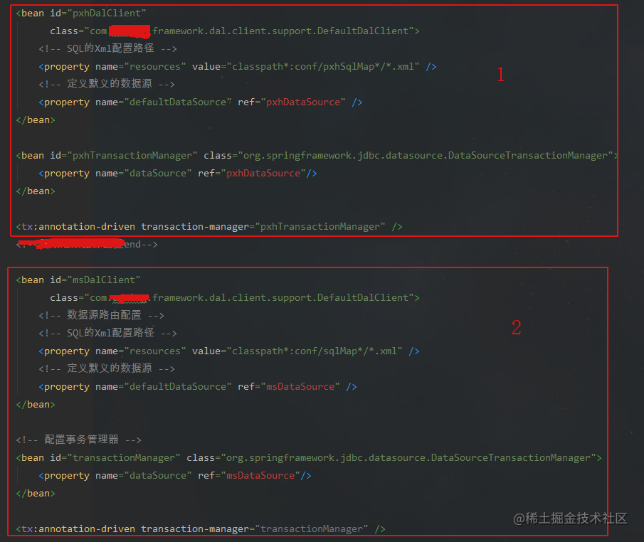 Spring projects multiple data sources with multiple transaction ...