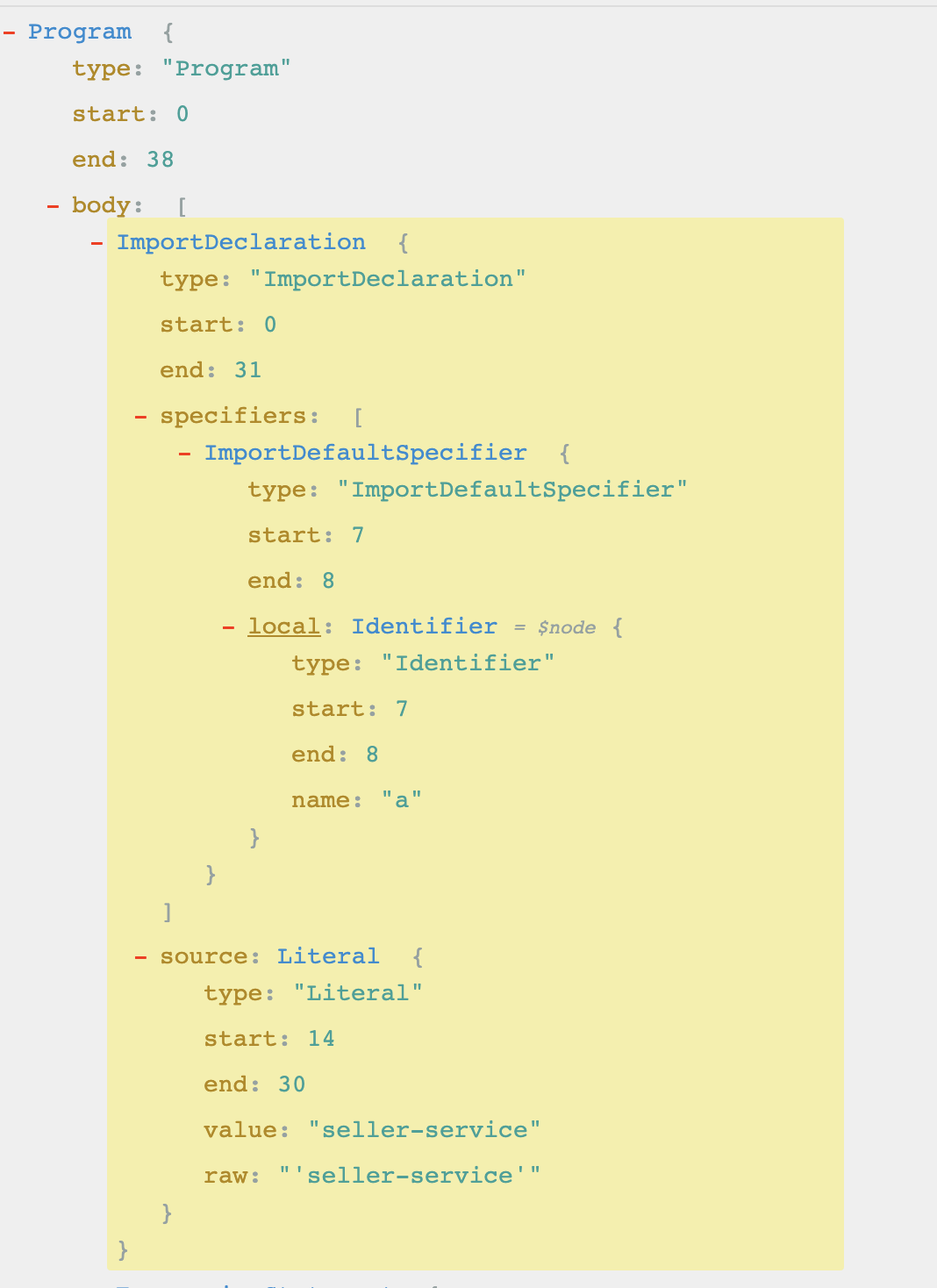 import的解析结果