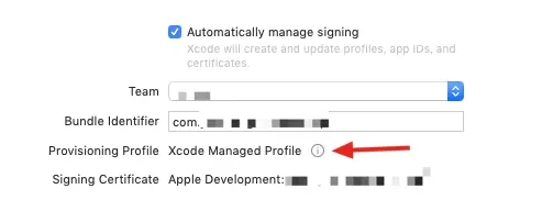 Provisioning旁的感叹号