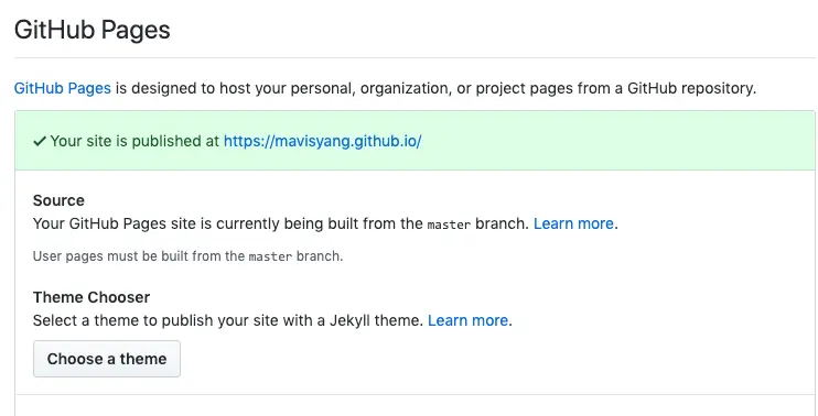 GitHub Pages后
