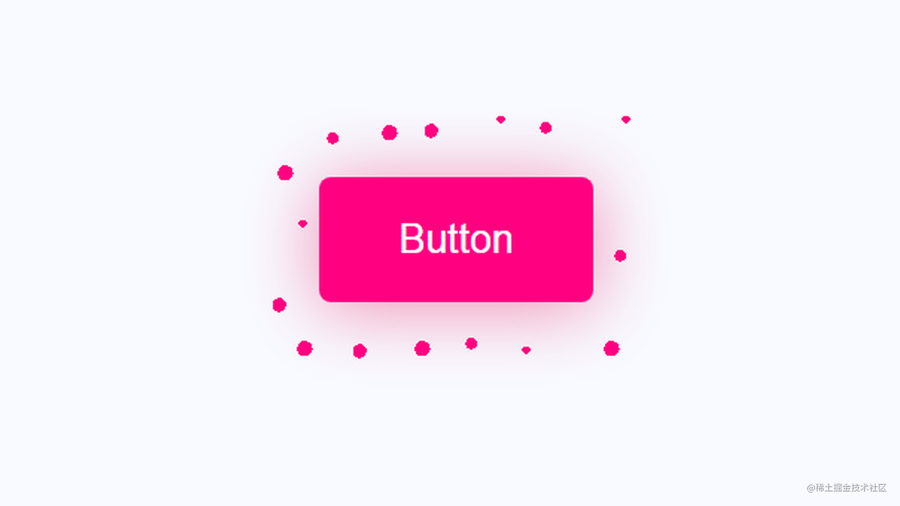 CSS实现一个粒子动效的按钮