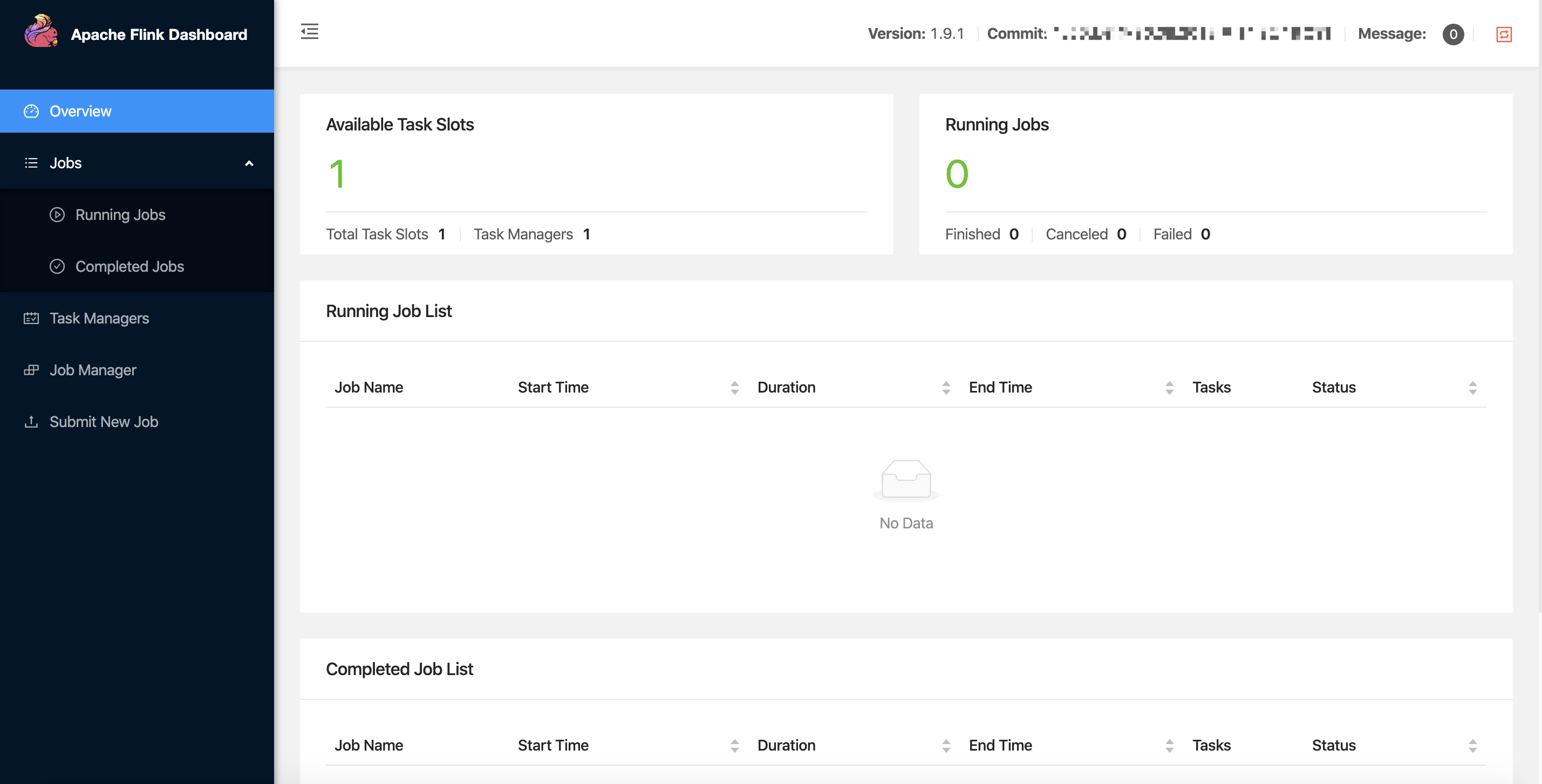 Flink Web page