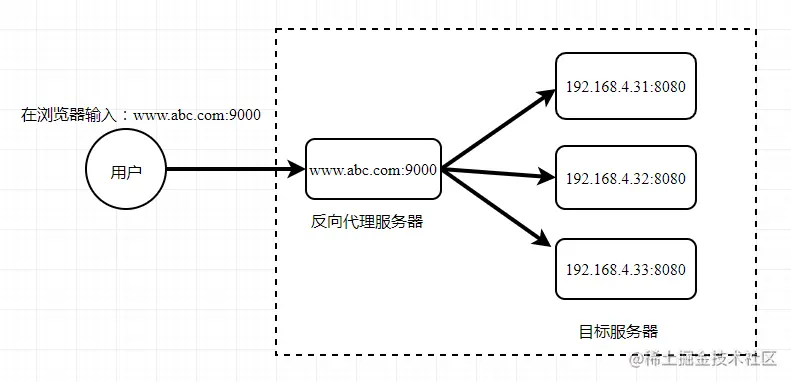 反向代理原理图