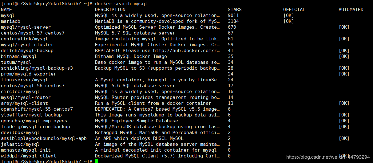docker拉取mysql