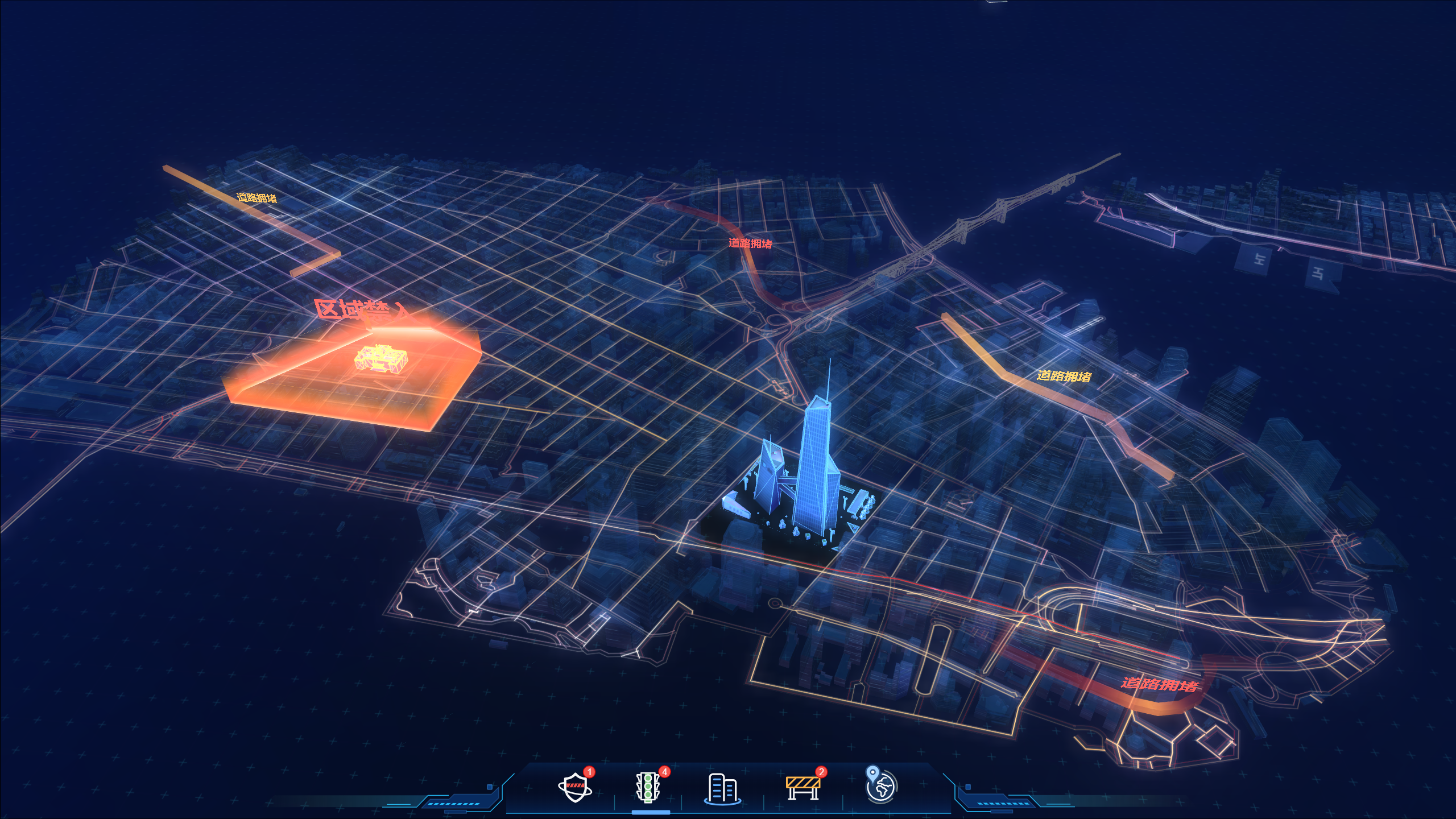 交通情况示意图