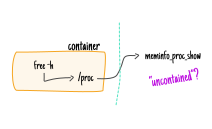 Illustration of the access to procfs from a container