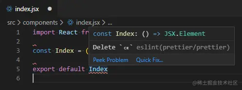 Code File With Prettier Linting Errors - .gitattributes