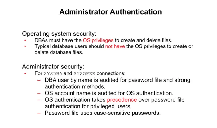 Administrator Authentication