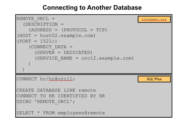 Connecting to Another Database