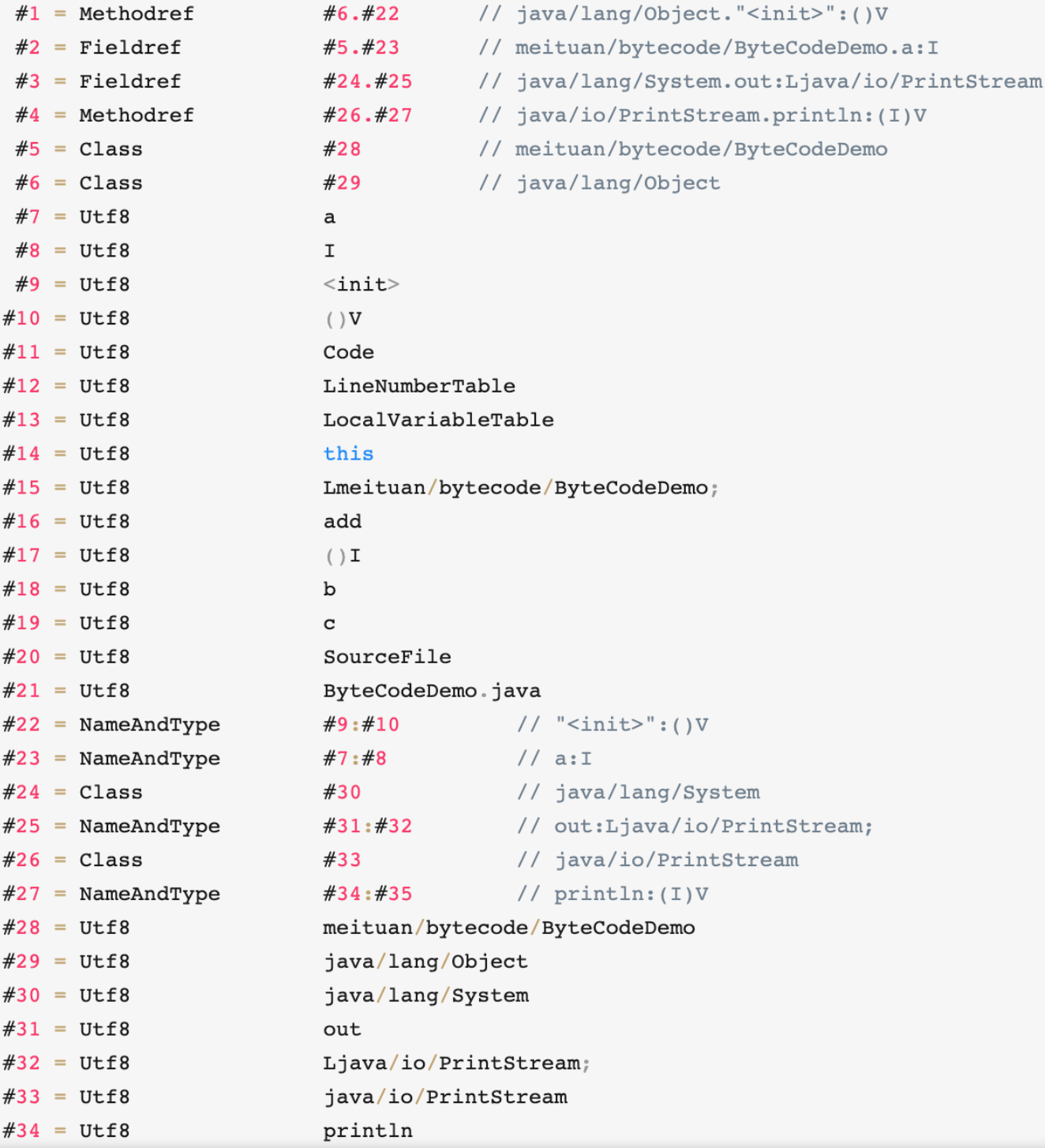 图8 常量池反编译结果