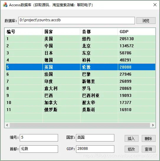 vs2015操作Access数据库