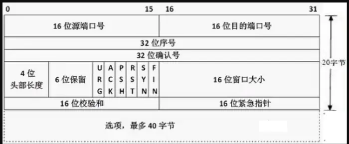 TCP首部