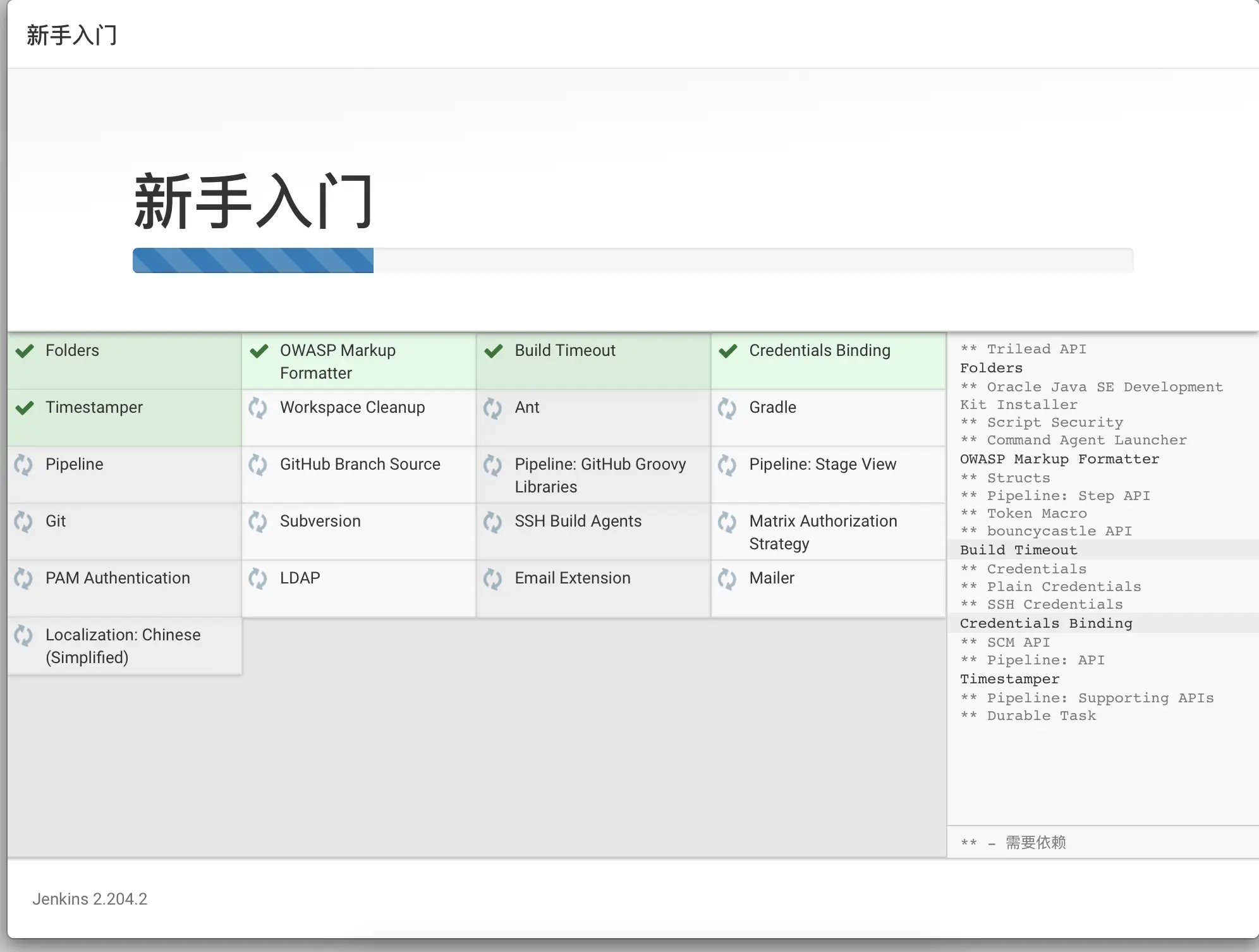 正在配置插件..好慢..