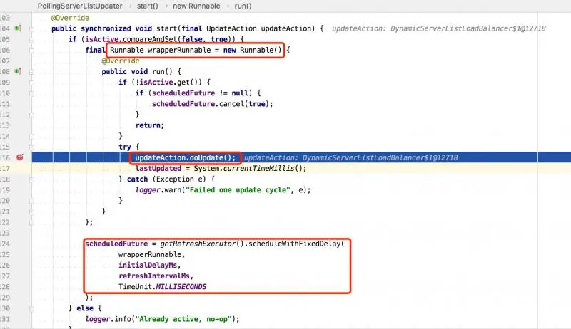PollServerListUpdater#start