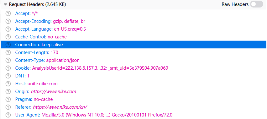 login-request-headers