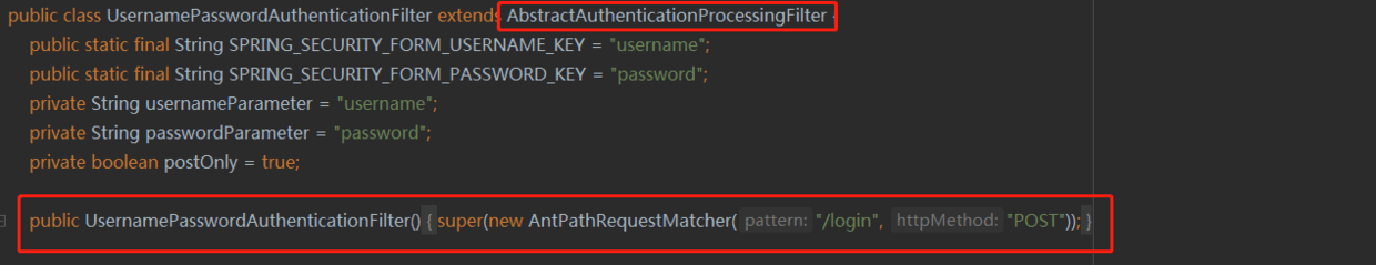 UsernamePasswordAuthenticationFilter