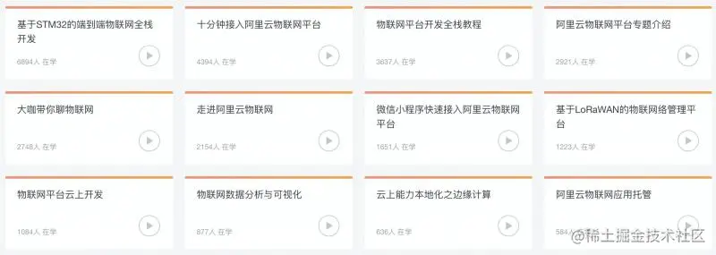 AIoT开发学习资料汇总一、阿里云AIoT产品/资源