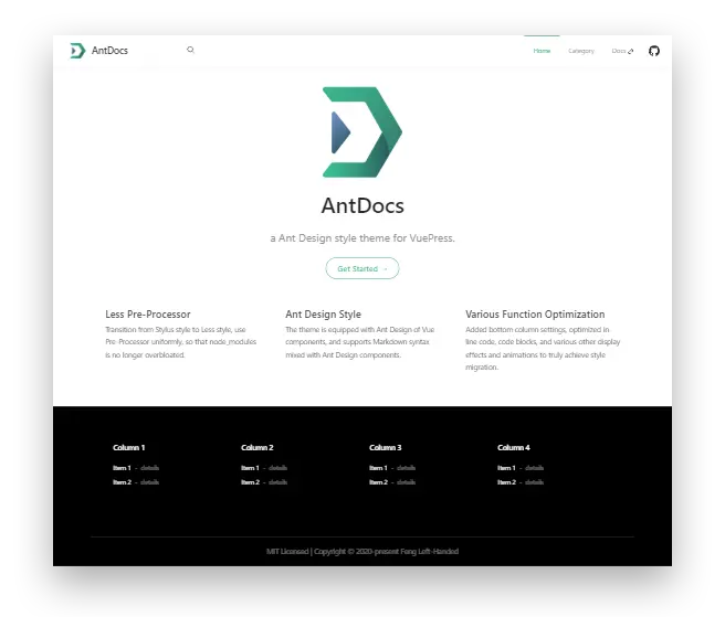 AntDocs of VuePress