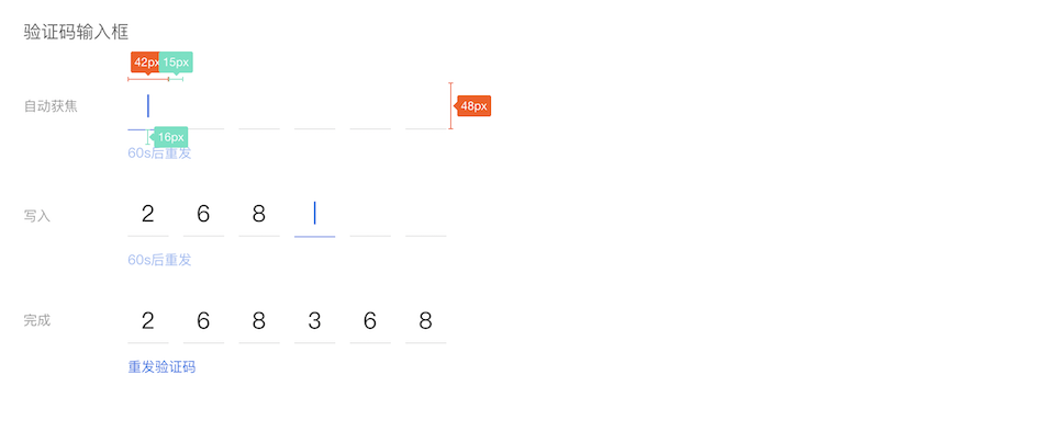 验证码输入框