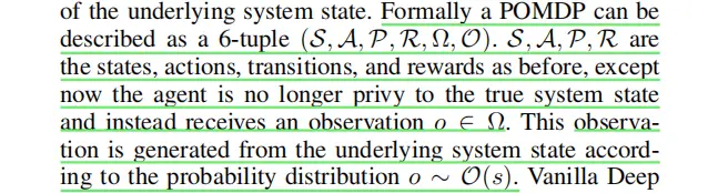 POMDP 数学模型描述