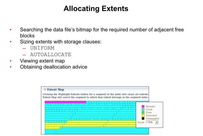 Allocating Extents