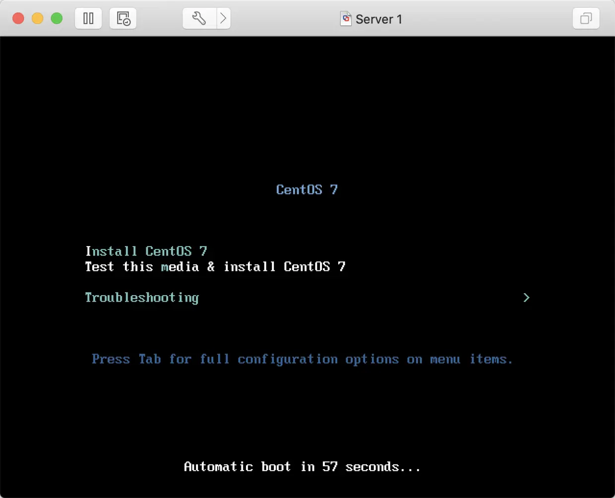 install centos minimal