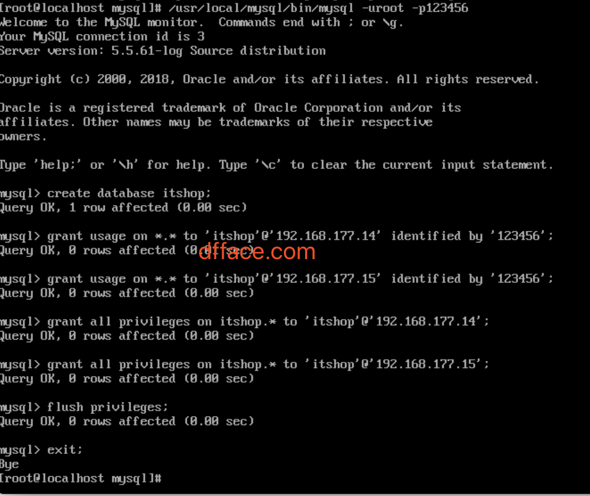 7号机创建数据库和用户