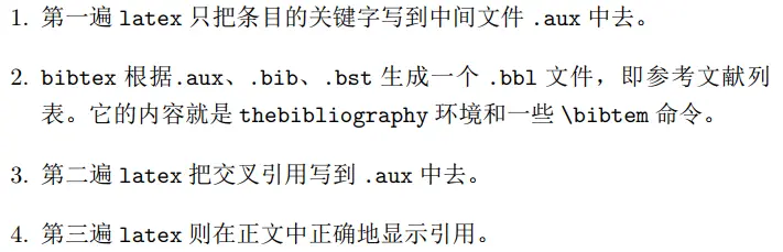 参考文献的四次编译