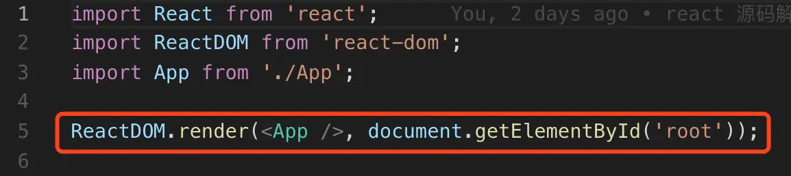 ReactDOM.render()