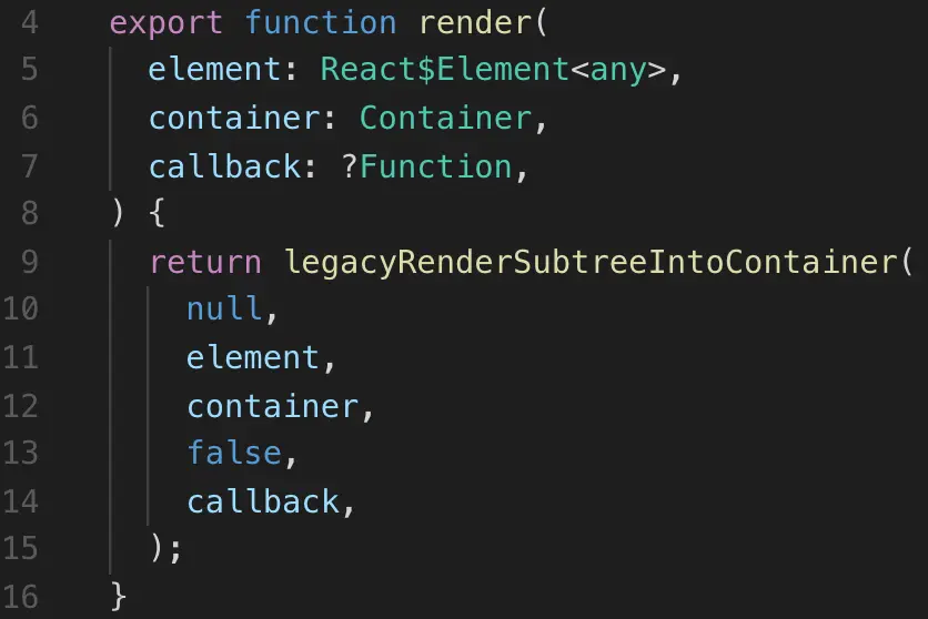 ReactDOM.render()
