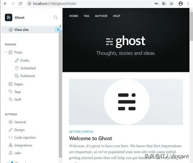node.js 开源博客系统 Ghost 安装配置