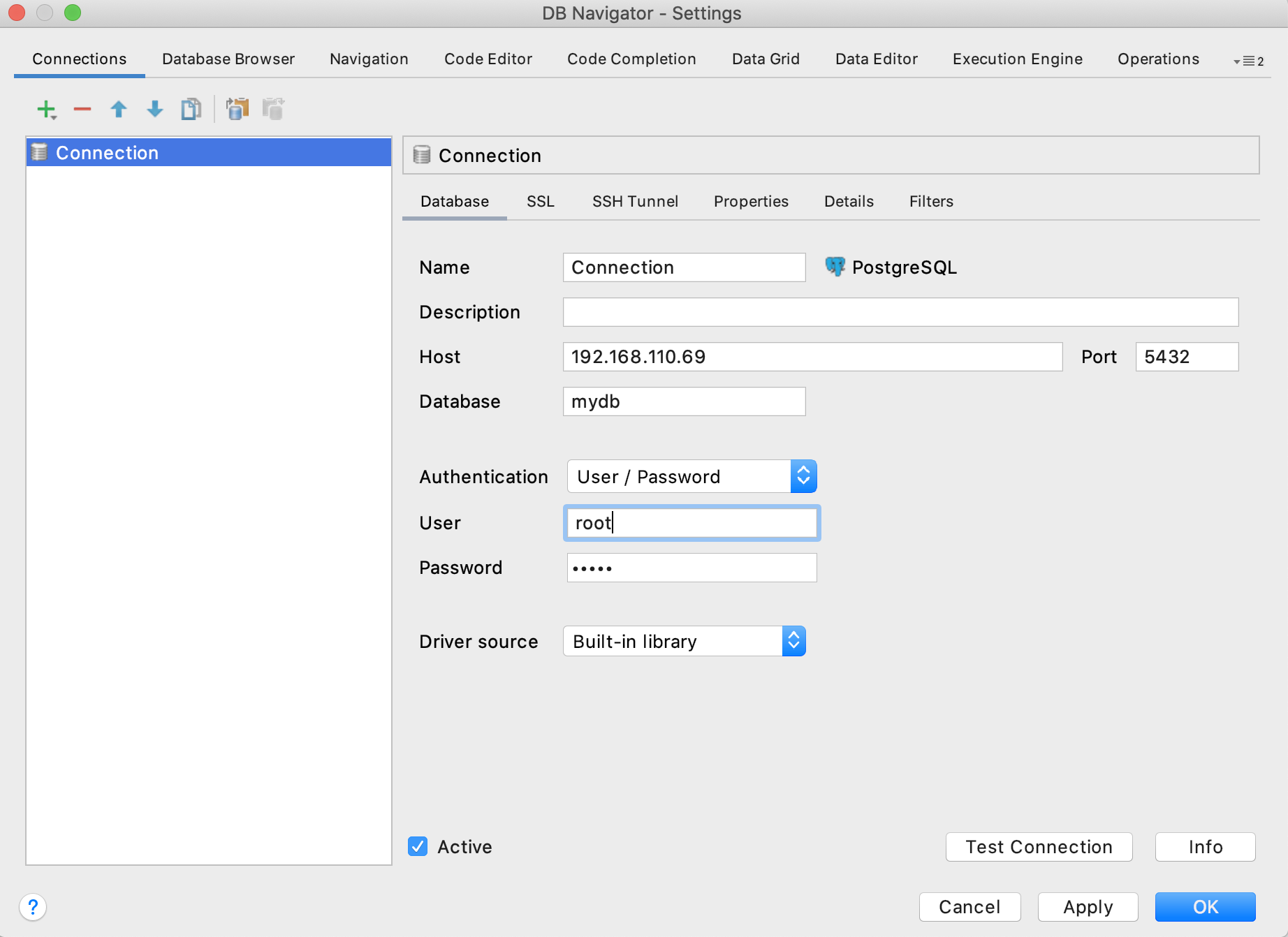 Intellij idea database navigator 