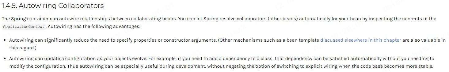Spring官网阅读系列(三):自动注入与精确注入