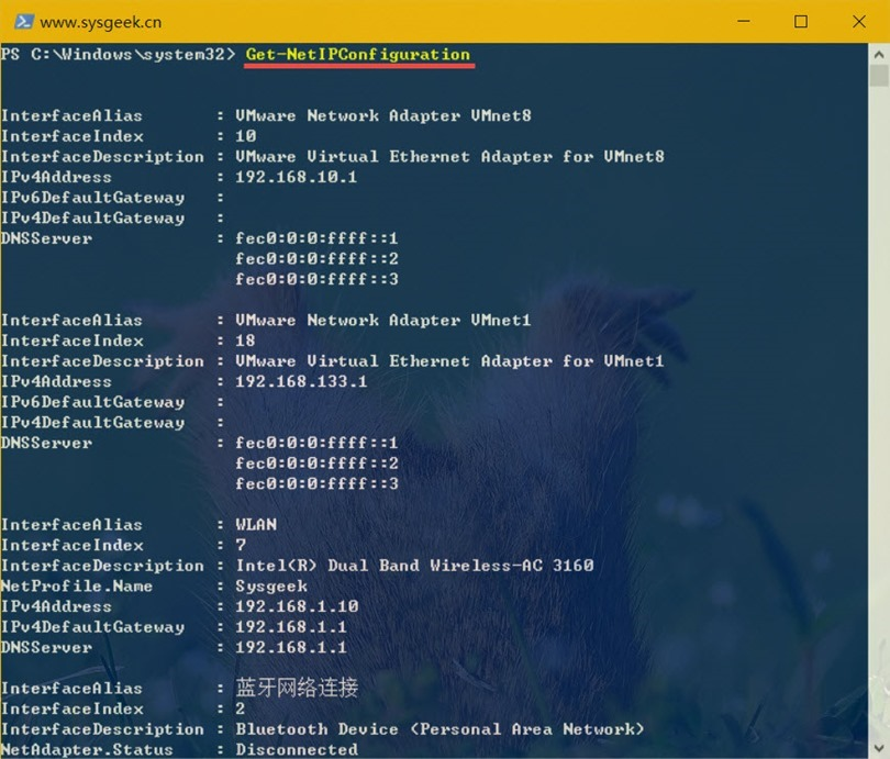 Get-NetIPConfiguration Get-NetIPConfiguration