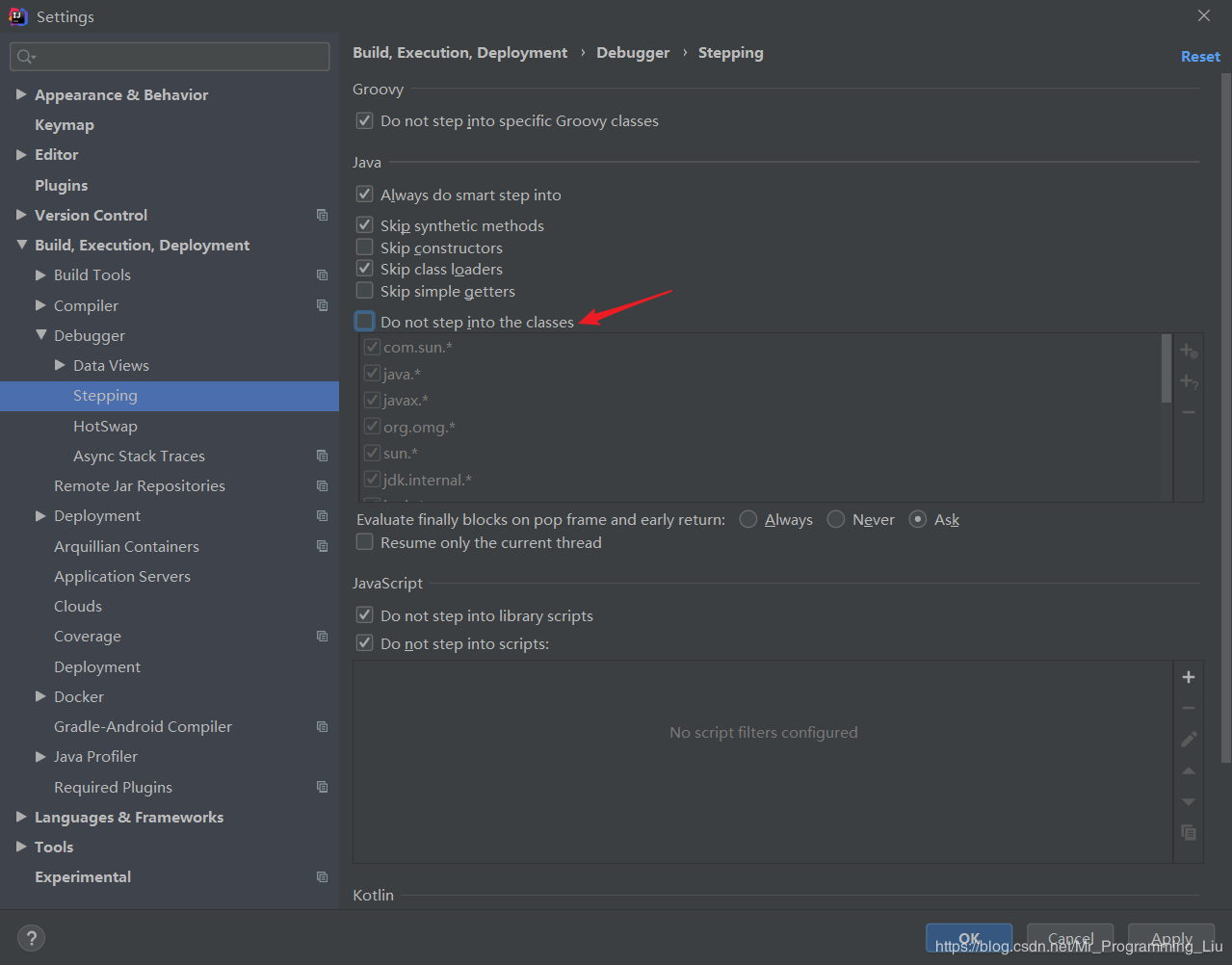 允许调试进入设置