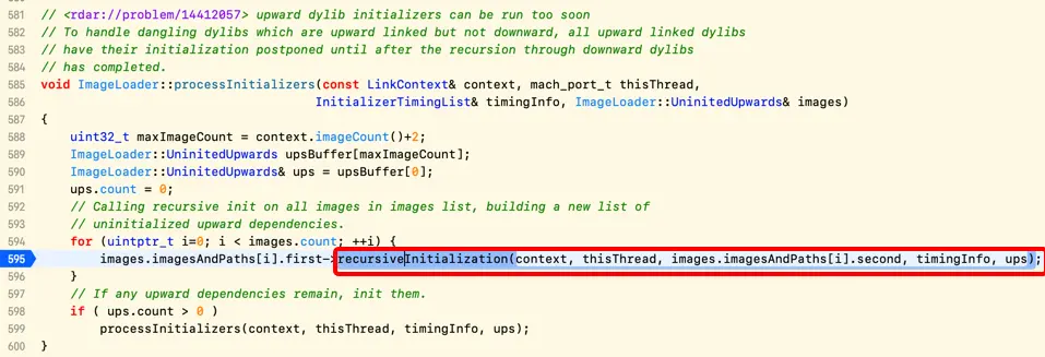 recursiveInitialization