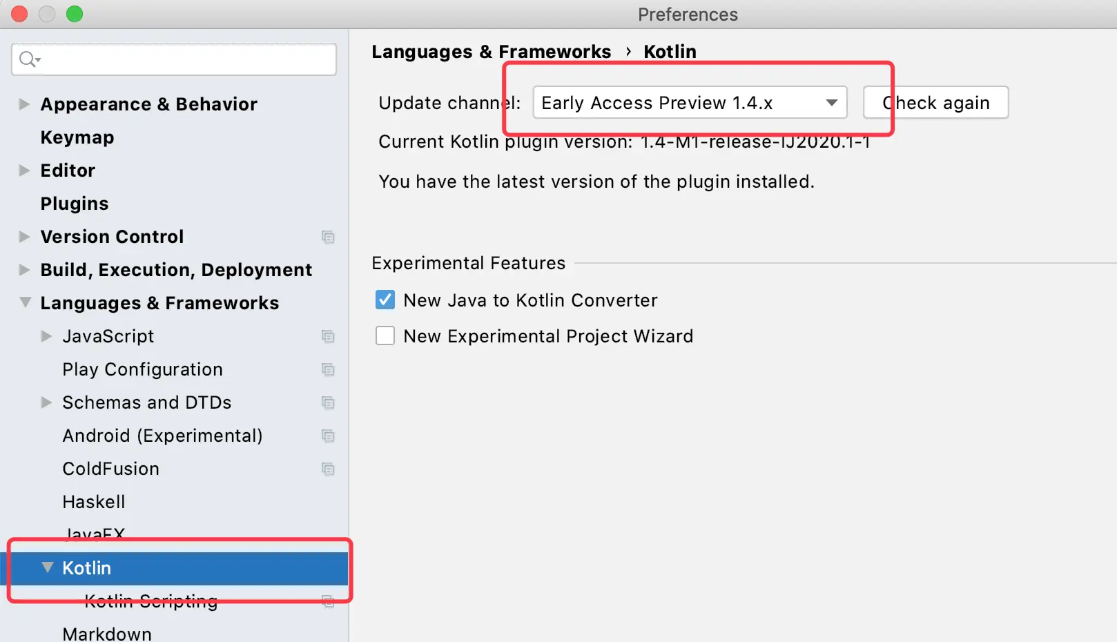 图 2：升级 Kotlin 插件