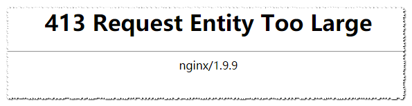 nginx 413