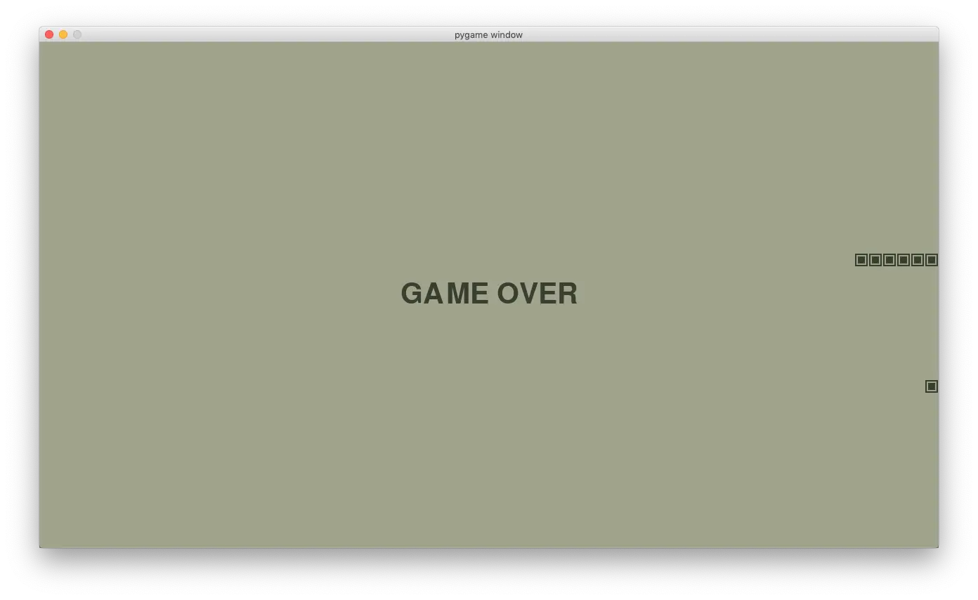 直接画出来的“Game Over”