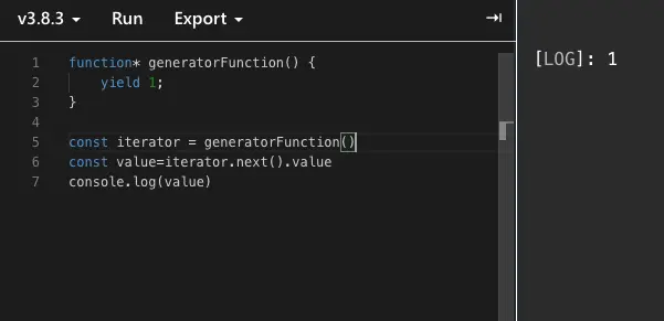 Output after calling next on generator function