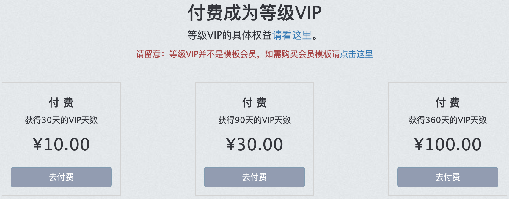 等级 VIP