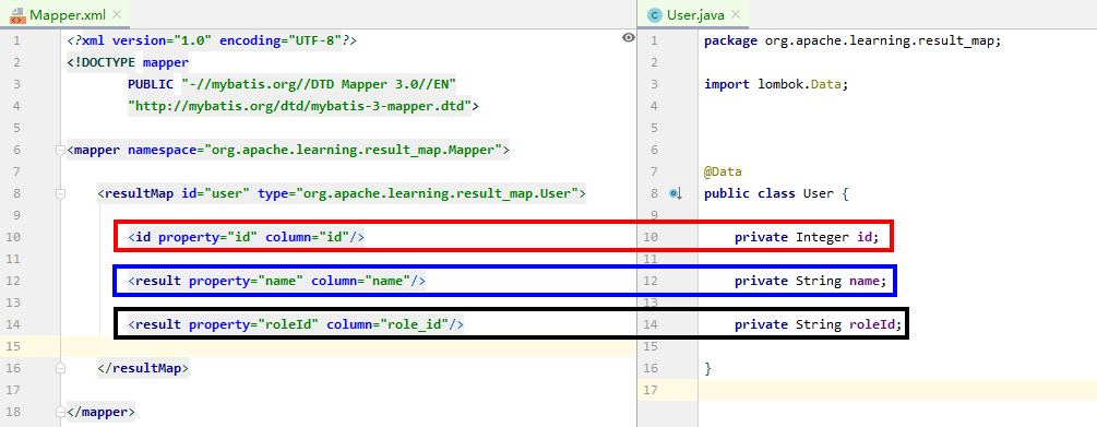 相对应的数据配置