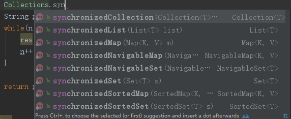 Collections-synchronized