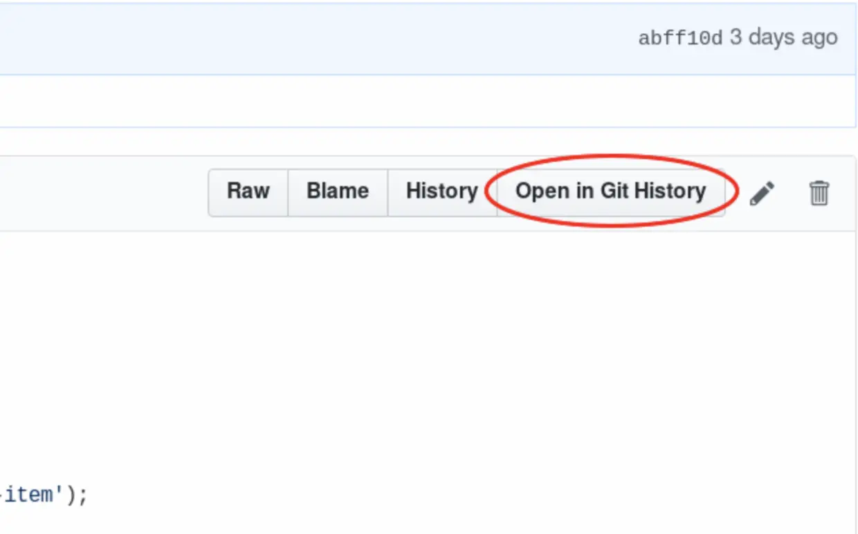 Git History Browser Extension
